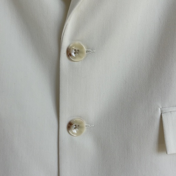 Pretty Lavish Dylan Dad Blazer in Cream - Picture 5 of 6